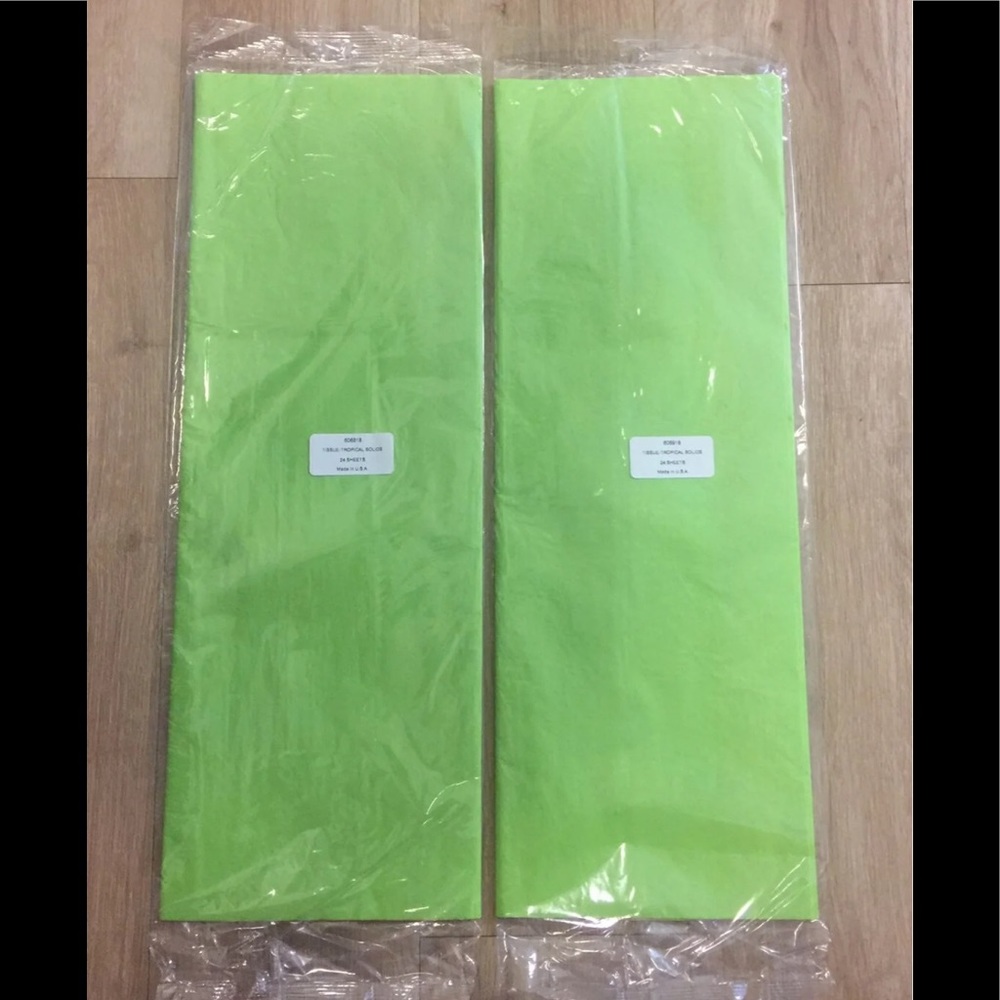 Green Tissue Paper NWT